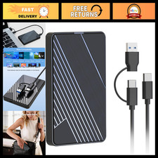 500GB External Hard Drive, USB 3.0 & USB-C Portable Storage, Fast Data Transfer