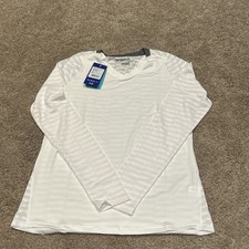 Mizuno Women  s Performance Pullover LS Jersey Small White NWT Volleyball Sports