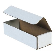 8 In X 3 In X 2 In Inside H, Literature Mailer, White, Corrugate, Single Wall,