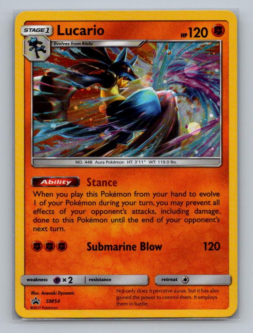 LUCARIO - SM54 HOLO P SUN & MOON PROMO POKEMON NM