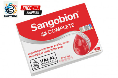 Sangobion Complete 28 Capsules Iron, B12, Folic Acid, Increase Haemoglobin