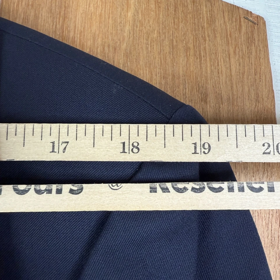 Blazer Hugo Boss Para Hombre 42R Azul Marino Doble Pecho Al Capone Dorado Super 100s Foto 4 de 4