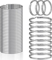 SchlüSselringe 28Mm Edelstahl 60 StüCk Runde SchlüSselanhäNger ZubehöR DIY