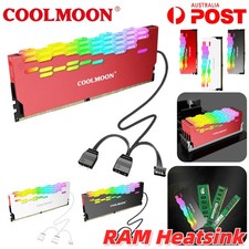 COOLMOON RAM Heatsink ARGB Sync PC Memory Heat Spreader Computer Radiator Cooler