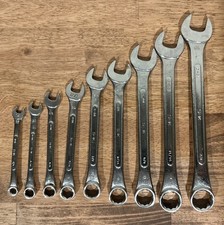 Vintage Sk Tools Usa- 9 Pc Sae Combination Wrench Set 14 - 34