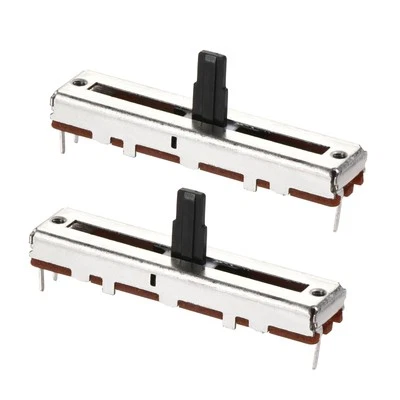 2Stk Fader Variabler Widerstände Mischer 45mm Ein Kanal Potentiometer B10K Ohm - Bild 1 von 4