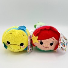 Disney Tsum Tsum Plush Kids Mini Multicolor NEW Ariel Flounder Little Mermaid