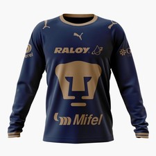Personalized Nam Number Pumas UNAM Long Sleeve 3D 2026-27 Home Design