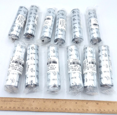 *12/Pack* Zebra 03200GS11007 Wax Resin High Perf Resin Ribbon 4.3'' x 242ft 3200