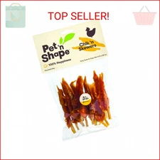 Pet 'n Shape Chik 'n Skewers - Chicken Wrapped Rawhide - All Natural Dog Treats,