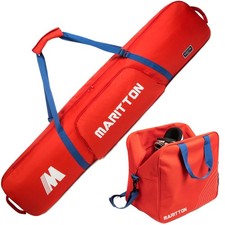 Padded Snowboard and Boot Bag Combo,Store Transport Snowboard Up to 165 cm an...