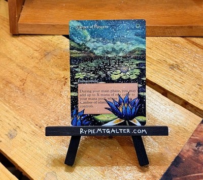 Carpet of Flowers - Full Art / Altered -  MTG / Magic the Gathering Alter