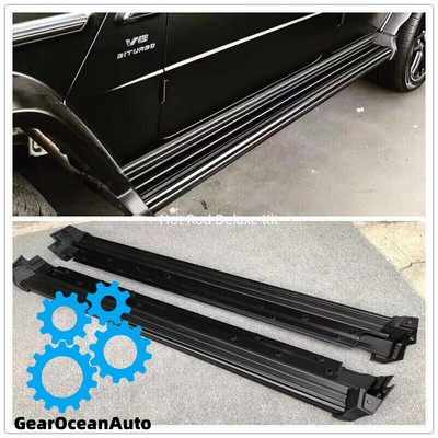 Black Running Board Side Steps For Mercedes Benz G Class W464 G550 G63 2019-2025
