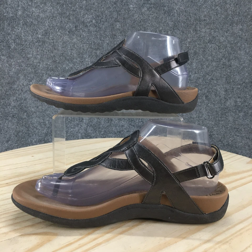 Sandalias Rockport para mujer 8 Ramona con correa en T de cuero sintético negro CCH18PT Foto 2 de 4