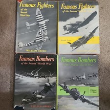 William Green WWII Fighters & Bombers Illustrated Hardcover Set w/ Dust Jackets