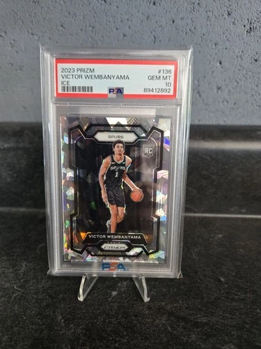 2023-24 Panini Prizm Victor Wembanyama #136 Ice PSA 10