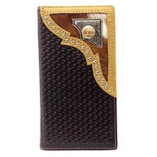 West Star Texas Men  s Western Wallet Genuine Leather Rodeo Wallet with Toole...