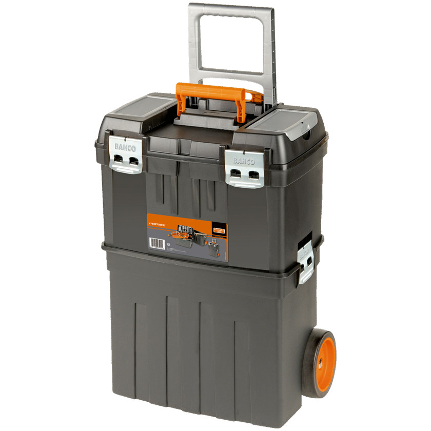 Bahco 4750PTBW47 Heavy Duty Mobile Wheeled Plastic Toolbox Stack