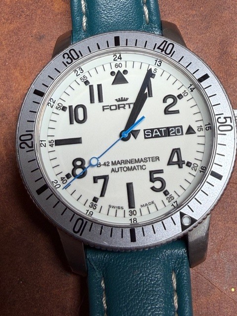 FORTIS B-42 Marine Master Automatic Day Date White Men's Watch B42