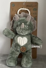 Dream Gro Dinosaur Lovey Lullaby Travel Soother Plays Music Old McDonald Song