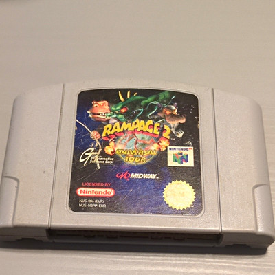 Rampage 2: Universal Tour Nintendo 64 N64 Spielmodul PAL EUR NUS-006(EUR)