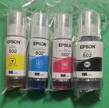 Genuine Epson 502 Ink Combo Bottle for ECO-TANK ET-Printers-OEM-4PK