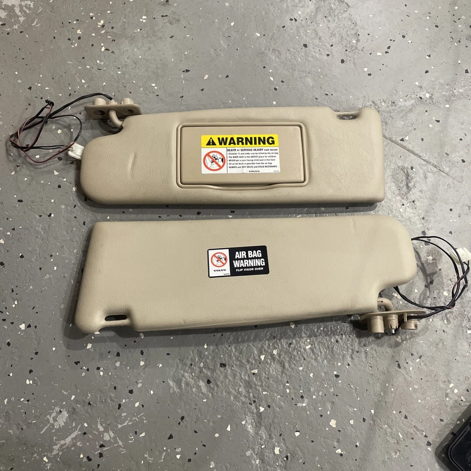 Juego de parasoles Volvo 850 V70 S70 C70 1993-2000 par de botones de puerta de garaje OEM Foto 2 de 4