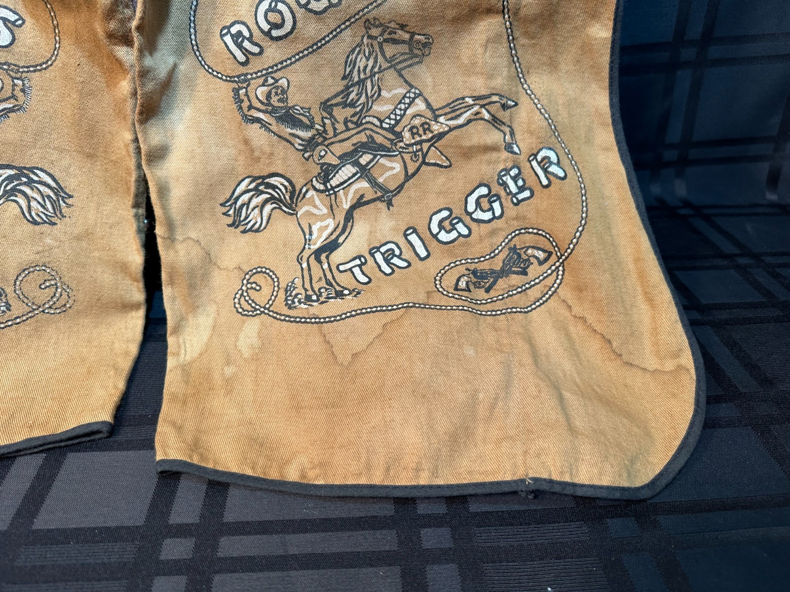 Vintage Roy Rogers Trigger Kids Cowboy Outfit Shirt Chaps Hat Western Set