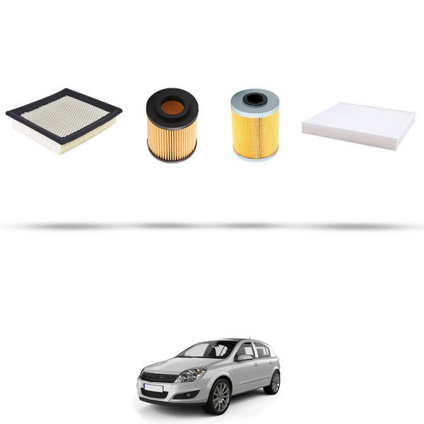 Hoffcar Set Service - 4 Filter FüR Opel Astra H, Gtc, Sw 1.7 Cdti 59Kw Von 2004-image