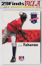 Julio Teheran 2008 TriStar PROjections #314 Rookie Baseball Card. rookie card picture