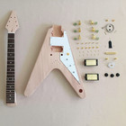 DIY Electric Guitar Kit gold parts Rosewood Fretboard Mahogany Body — photo 2