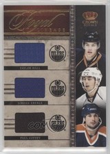 2011-12 Crown Royale Royal Lineage Memorabilia Jordan Eberle Paul Coffey HOF 1o3