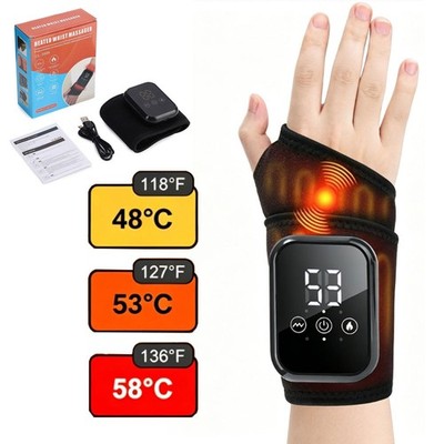 Kabelloses Handmassagegerät mit Handgelenk-Heizung, Beheizte Handgelenkbandage