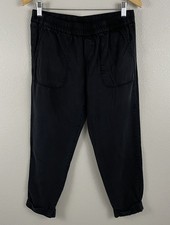 Joie Soft Womens S 100 Lyocell Pull On Jogger Pant Washed Black