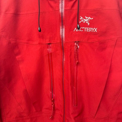 Arc'teryx Alpha SV Bordeaux Red Rain Ski Waterproof Jacket Men’s Size Small image 4
