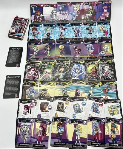 7 Family MONSTER HIGH Card Game - France-Carts 2012 - VGC