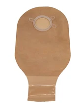 Safe n Simple 7212214 12” Ostomy Pouches 2-1/4” Clip Closure Beige 2-pc 10/box