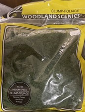 Woodland Scenics 183 Medium Green Clump Foliage Trees Model Train Scenery