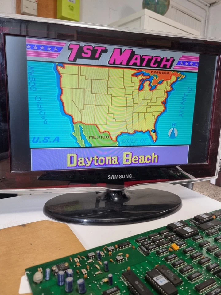 Bootleg PCB JAMMA US Championship V Ball Jeu Arcade - Photo 2/4