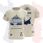 Mont Saint-Michel Travel T-Shirt, Vintage Art Tee Souvenir, Retro Graphic Shirt