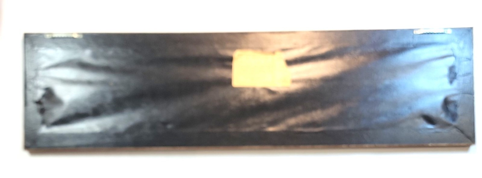 Hand-Painted VTG Persian Style Tile Wall Art Ornate Wooden Frame Floral MCM