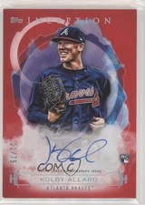 2019 Topps Inception Rookies and Emerging Stars Red 11/75 Kolby Allard Auto fm0