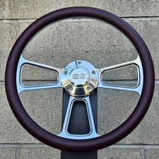 14 Wheel W Plum Wrap Ss Horn Hub 1964-66 Chevy Pontiac Olds Buick 14 Wheel W Plum Wrap Ss Horn Hub 1964-66 Chevy Pontiac Olds Buick