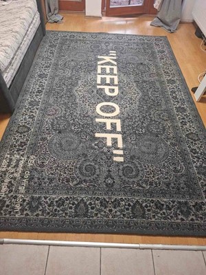 Authentic Virgil Abloh x IKEA KEEP OFF Rug 200x300Cm Grey/ white (2019)