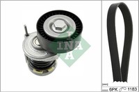 1X INA 529 0466 10 Keilrippenriemensatz FüR VW Skoda Seat