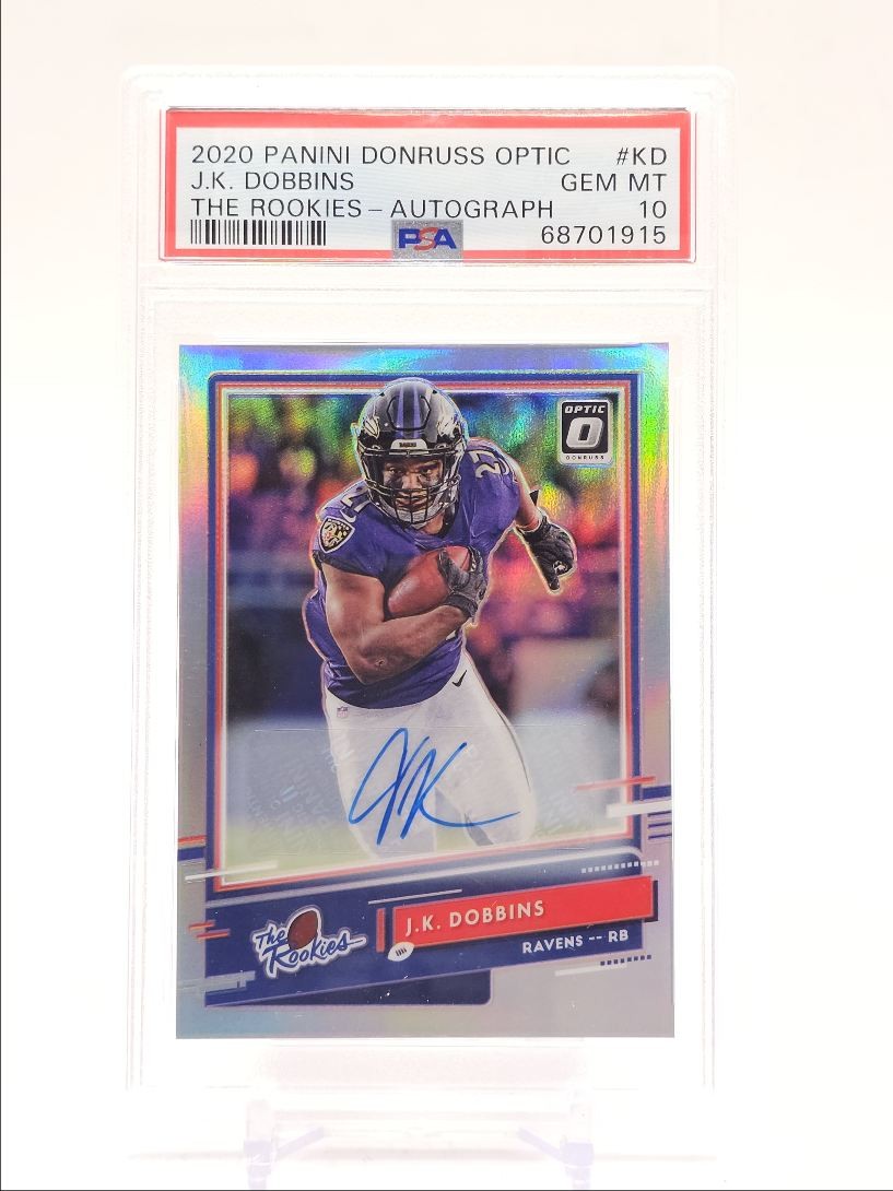JK Dobbins Panini Donruss Optic the Rookies #KD Autograph