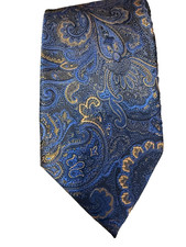 Barry Wang Men's Silk Tie Gift Set Hand Tailored VA Transition Care Team Keyring