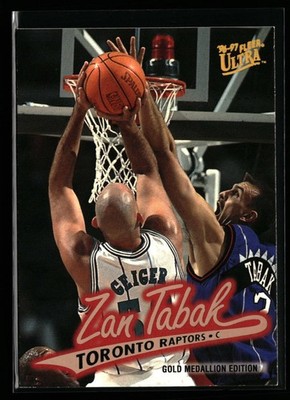 Zan Tabak 1996-97 Ultra #G-250 Gold Medallion Toronto Raptors