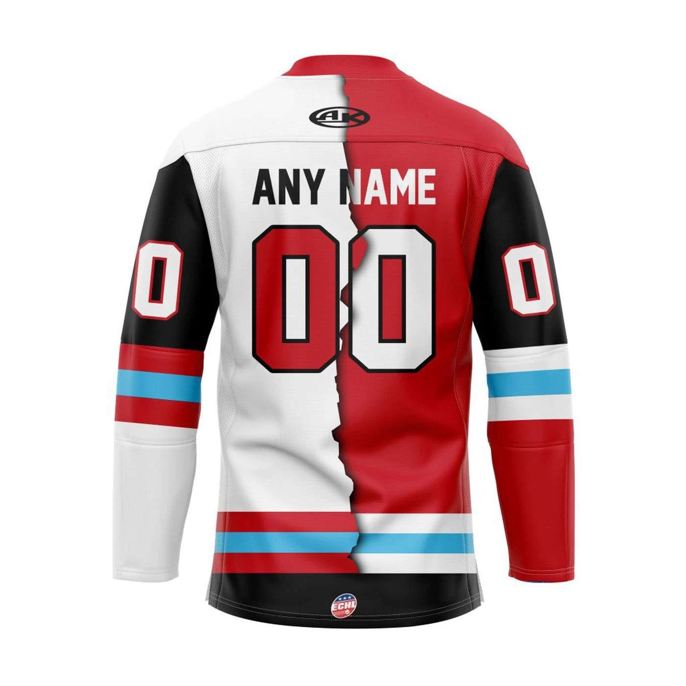 Personalized Bloomington Bison Mix Design Lace Hockey Shirt