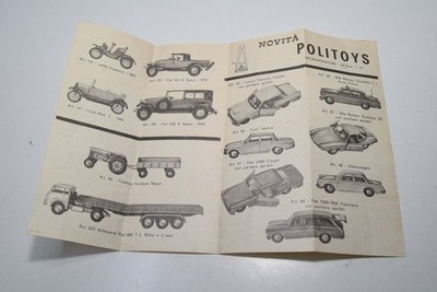 B79 1:1 ORIGINAL POLITOYS CATALOGUE KATALOG BROCHURE LEAFLET EXC. COND. 6